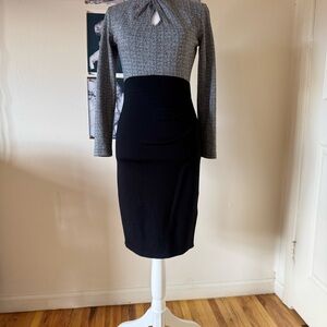 Amazon Gray and Black Long Sleeve Dress
